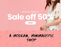 A Modern Minimalistic Shop Woocommerce-Shopify Design