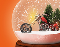 3D Motorcycle Globe