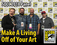 SDCC 2018 Making a Living Off of Your Art Panel