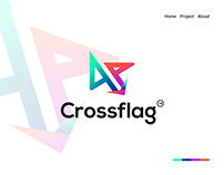 CrossFlag Modern Logo Design | Branding | Logo Mark
