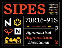 Sipes typeface design