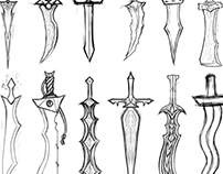 2D Concept Art: Weapons