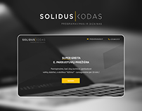 LANDING PAGE for a Lithuanian IT company