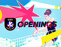 CEV Eurovolley 23 Openings