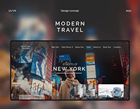 Modern Travel Tour Agency - Website concept