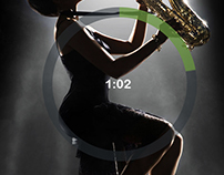 Music App Play Concept screen