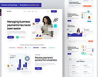 Landing page design for SaaS/Fintech