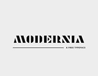 Modernia Free Font / Typeface