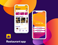 Restaurant app, new UI/UX concept