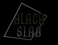 Black Slab font design