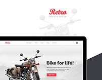 Retro | Motorbike Rent Website.