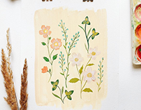 Botanical study / Gouache Painting