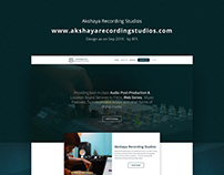 AkshayaRecordingStudios - Website Design