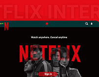 Netflix Web Login UI redesign concept