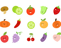 Free Download 15 Cute Fruit Character Illustration