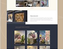 Website for interior design studio