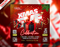 Free PSD | Christmas Eve Party Instagram Post PSD
