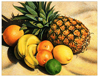 Pineapple and Banana Illustrations From Past 30 Years