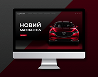 Concept landing page "Mazda"