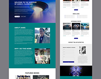 Homepage Design for JAMES CLARKSON UFO INVESTIGATION
