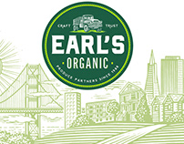 Earl's Organic Brandmark Illustrated by Steven Noble