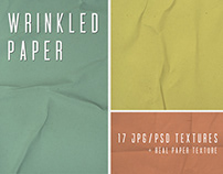 Real Wrinkled Paper Photoshop Textures
