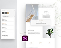 Architectural Adobe XD Website Template