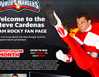 Contest page for Red Ranger Steve Cardenas