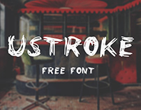 USTROKE | Free Rough Handdrawn font