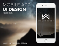 WANDERLUST - Mobile App UI Design | iOS
