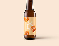Caramel Craft Beer and label design system.