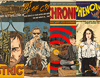 近期四张复古电影漫画风格插画/Illustration Movie Posters 4