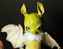 OOAK Poseable Dolls: Lemon Bat
