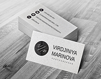 VIRDJINIYA MARINOVA PHOTOGRAPHY - LOGO & BUSINESS CARD