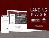 Beykoz University Landing page - Design and programming