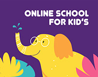 Monkid. Children's Online School. Brand Visual Identity