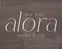 Alora - serif typeface | 4 fonts