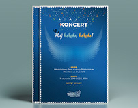Poster and invitation for Christmas carol concert