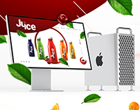Juice organic - bright moment of celebration, branding