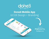 done8 Mobile App - UI/UX Design + Branding
