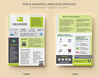 Win & Winnow » diseño de folleto simple