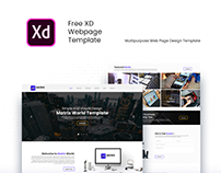 Free XD Webpage Design – Matrix World