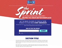 Sprint e-Newsletter Landing Page