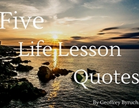 Five Life Lesson Quotes by Geoffrey Byruch