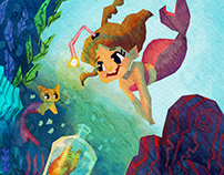Mermaid "Children's Book Illustration"