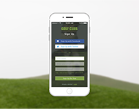 UI Challenge #001 - Sign Up Form - Golf Club App