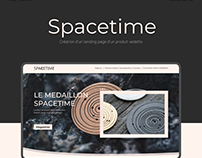 Design d'un site web pour les médaillons Spacetime
