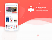 Castbook- audiobook app concept