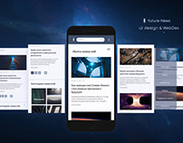 Future-News. UI design & WebDev of main page