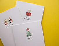 Cross-Stitch Birthday Cards